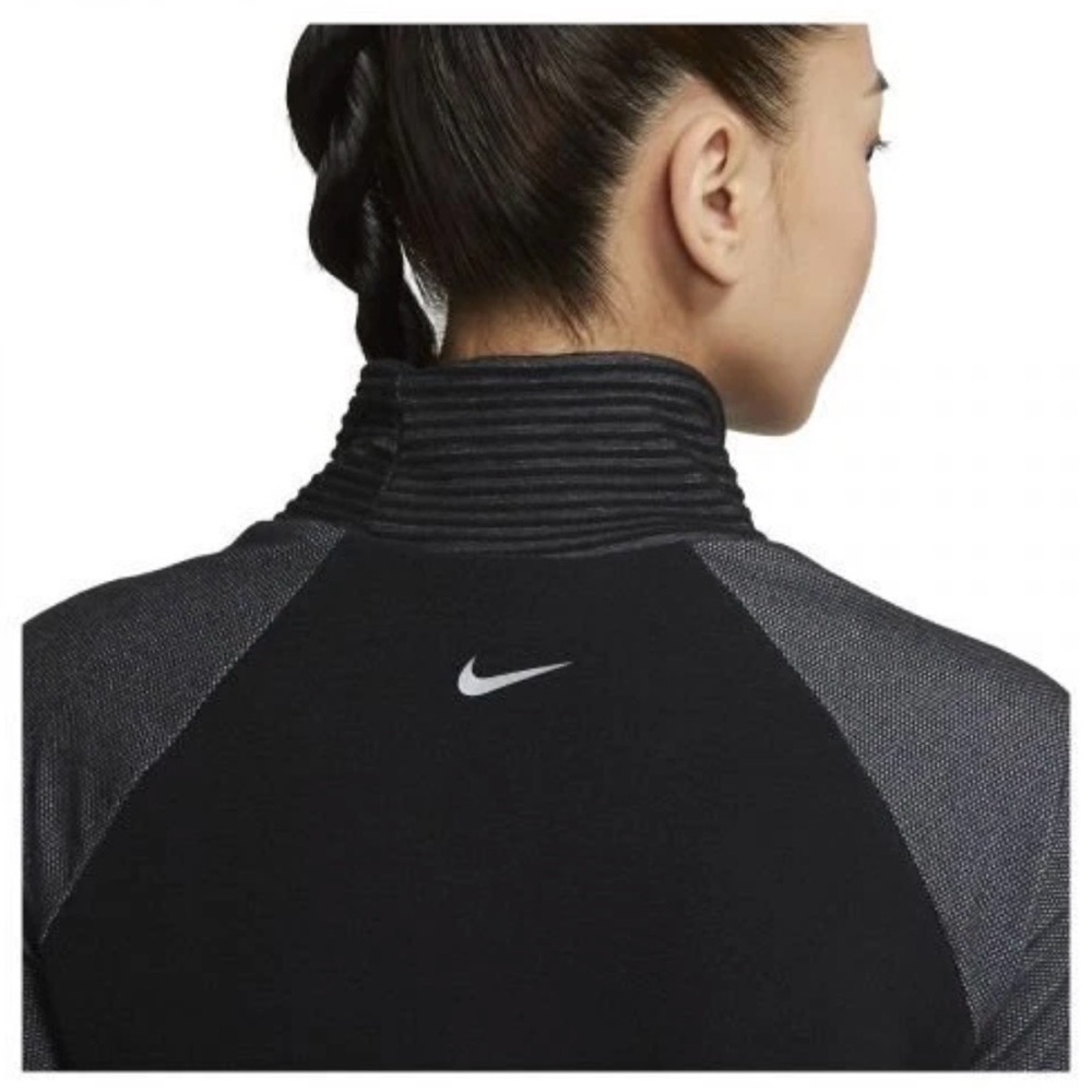 Nike Pro HyperWarm Black/Gray Pullover Long Sleeve Top size Small EUC - Picture 6 of 14